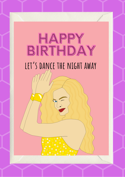 Barbie Dance the Night Away - Birthday card